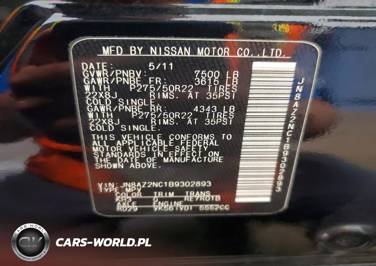 2011 Infiniti Qx56 VIN:JN8AZ2NC1B9302893 - 14