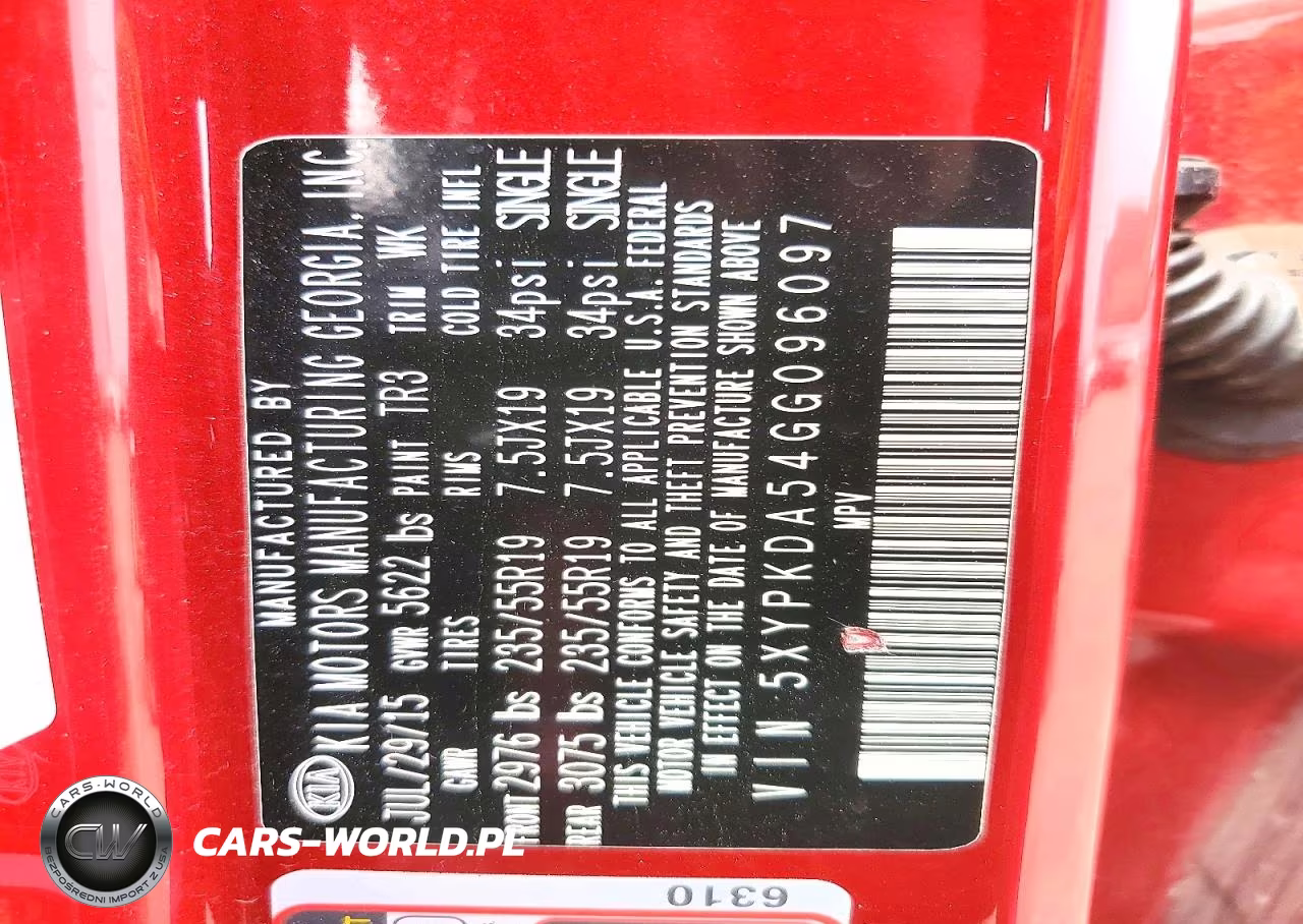 2016 Kia Sorento Sx V6 VIN:5XYPKDA54GG096097 - 13