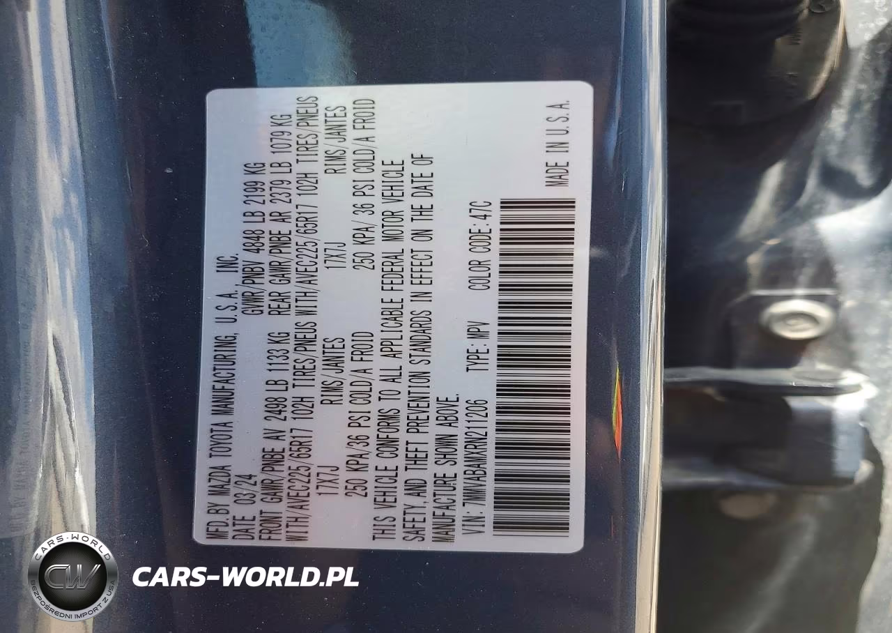 2024 Mazda Cx-50 Select VIN:7MMVABAMXRN211206 - 14