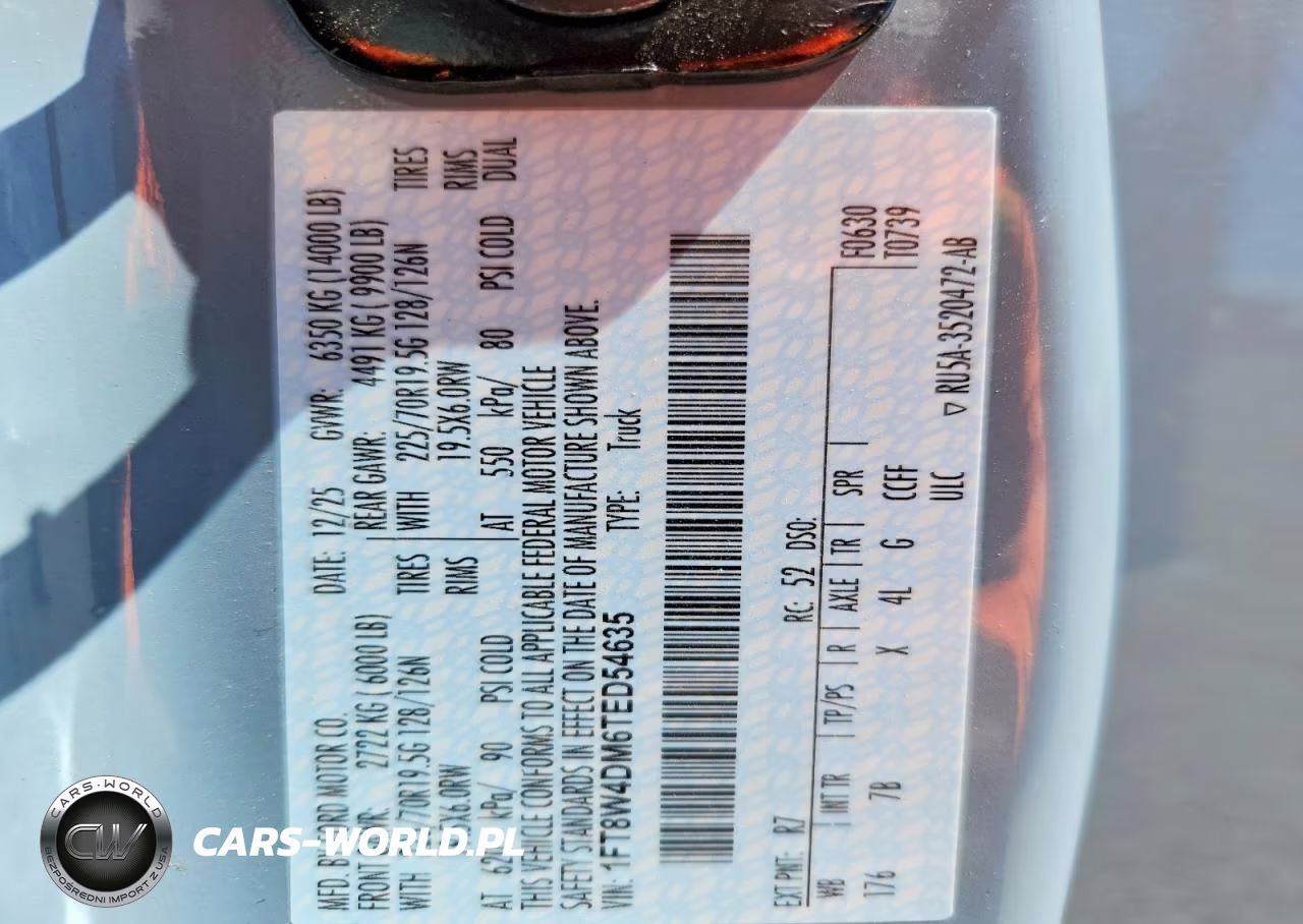 2026 Ford F450 Super Duty VIN:1FT8W4DM6TED54635 - 14