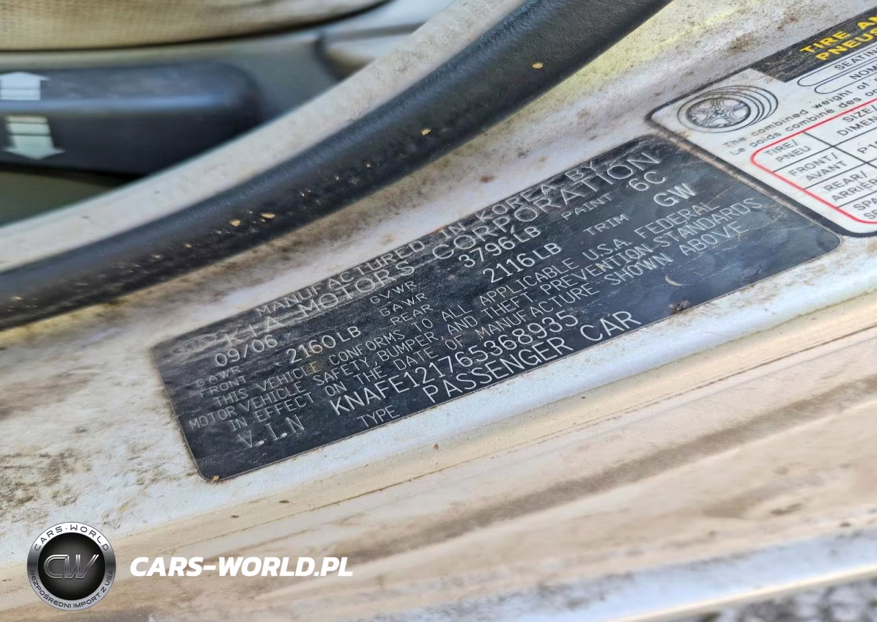 2006 Kia Spectra Ex VIN:KNAFE121765368935 - 13