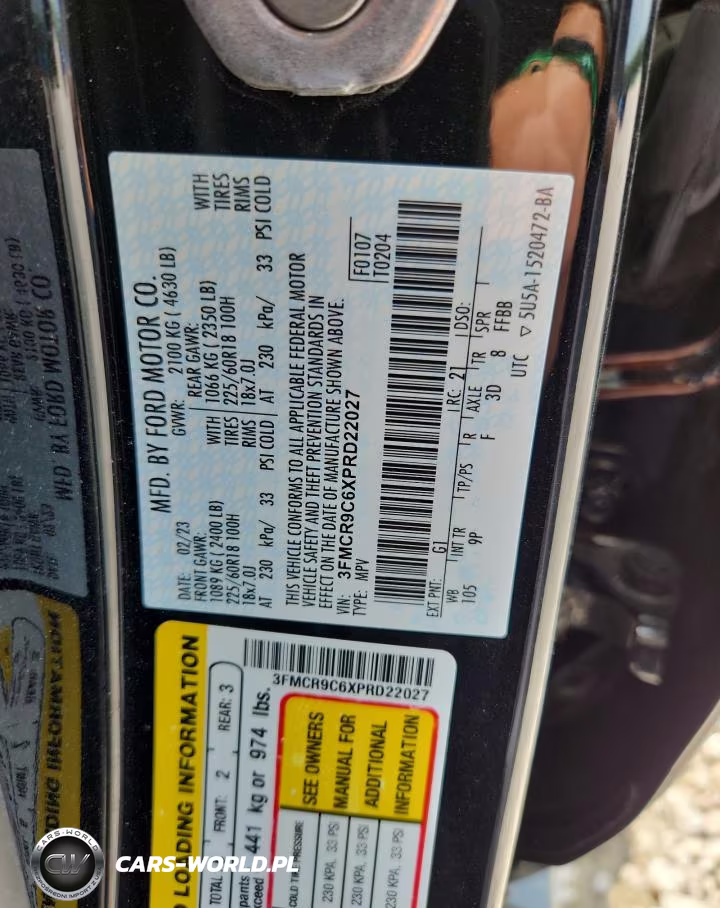 2023 Ford Bronco Sport Outer Banks VIN:3FMCR9C6XPRD22027 - 13