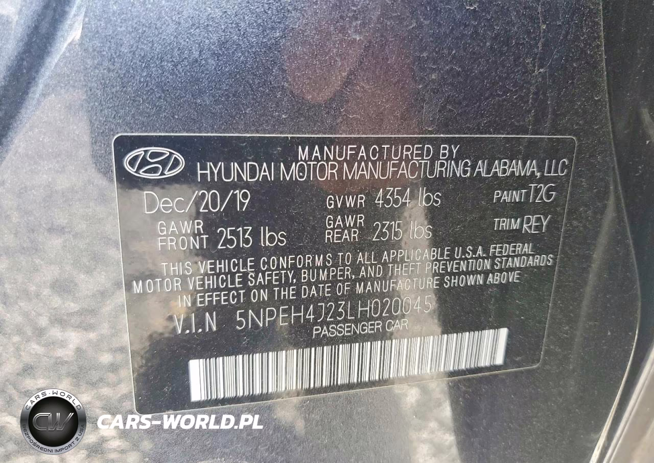 2020 Hyundai Sonata Limited VIN:5NPEH4J23LH020045 - 12