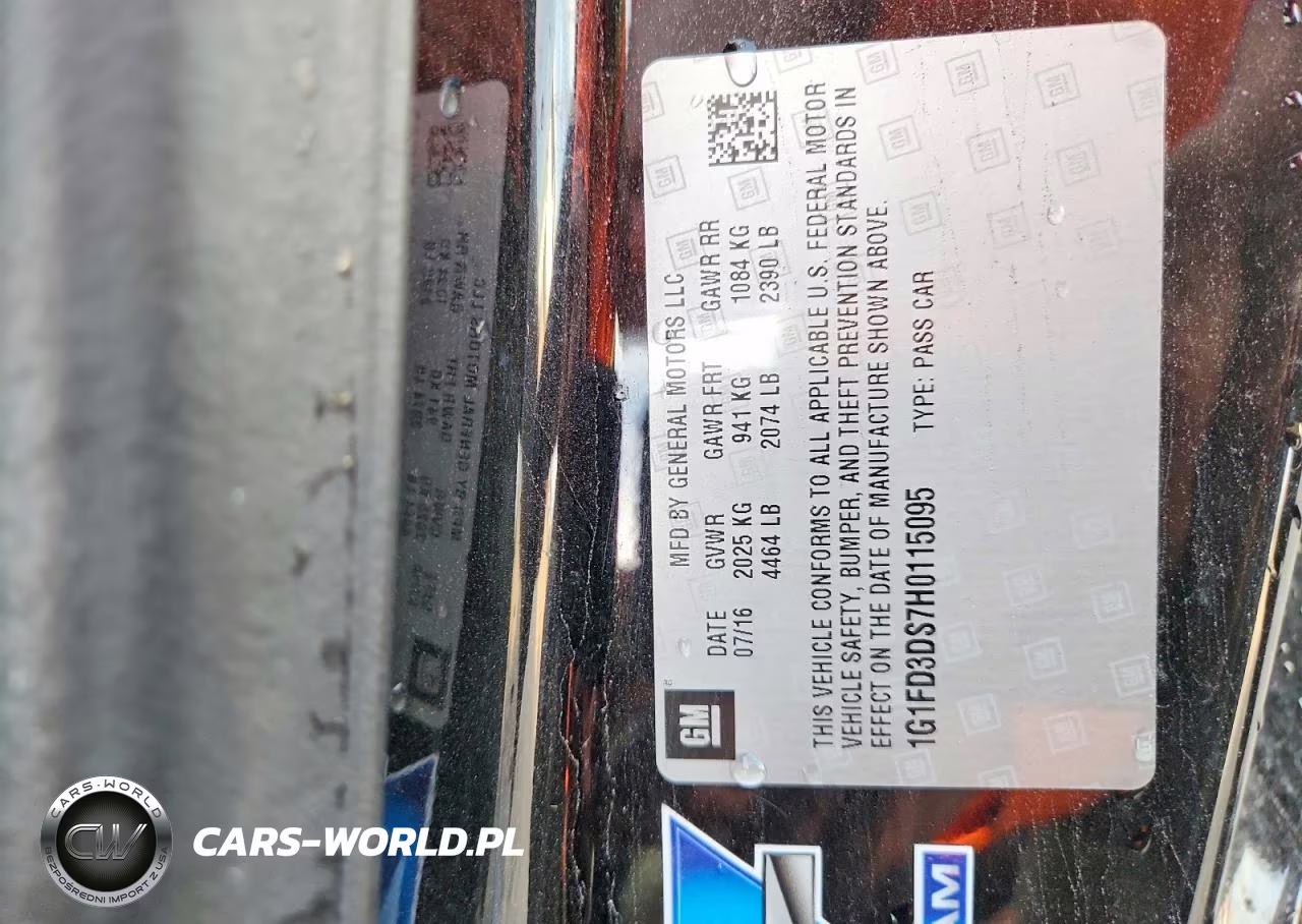 2017 Chevrolet Camaro Lt VIN:1G1FD3DS7H0115095 - 12