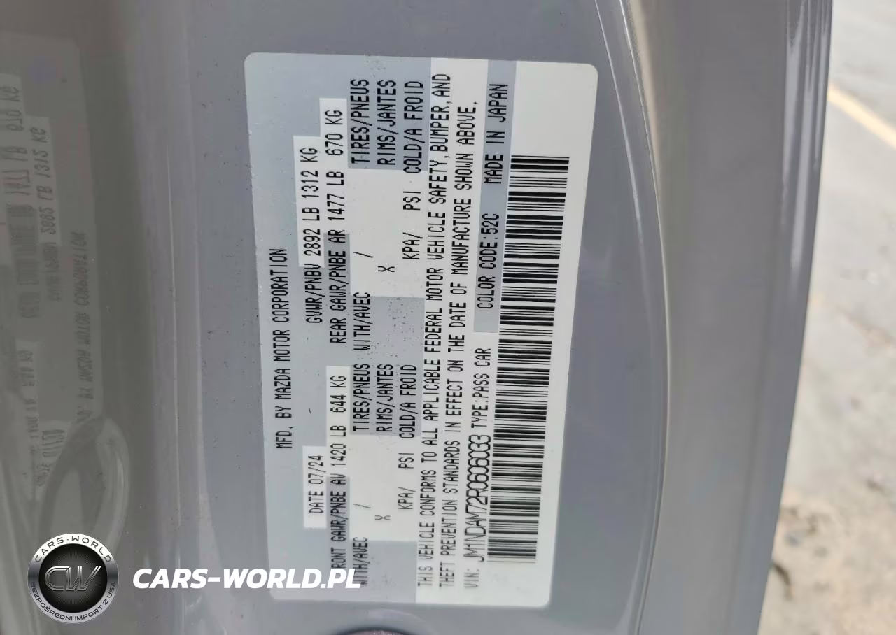 2024 Mazda Mx-5 Miata Grand Touring VIN:JM1NDAM72R0606033 - 12