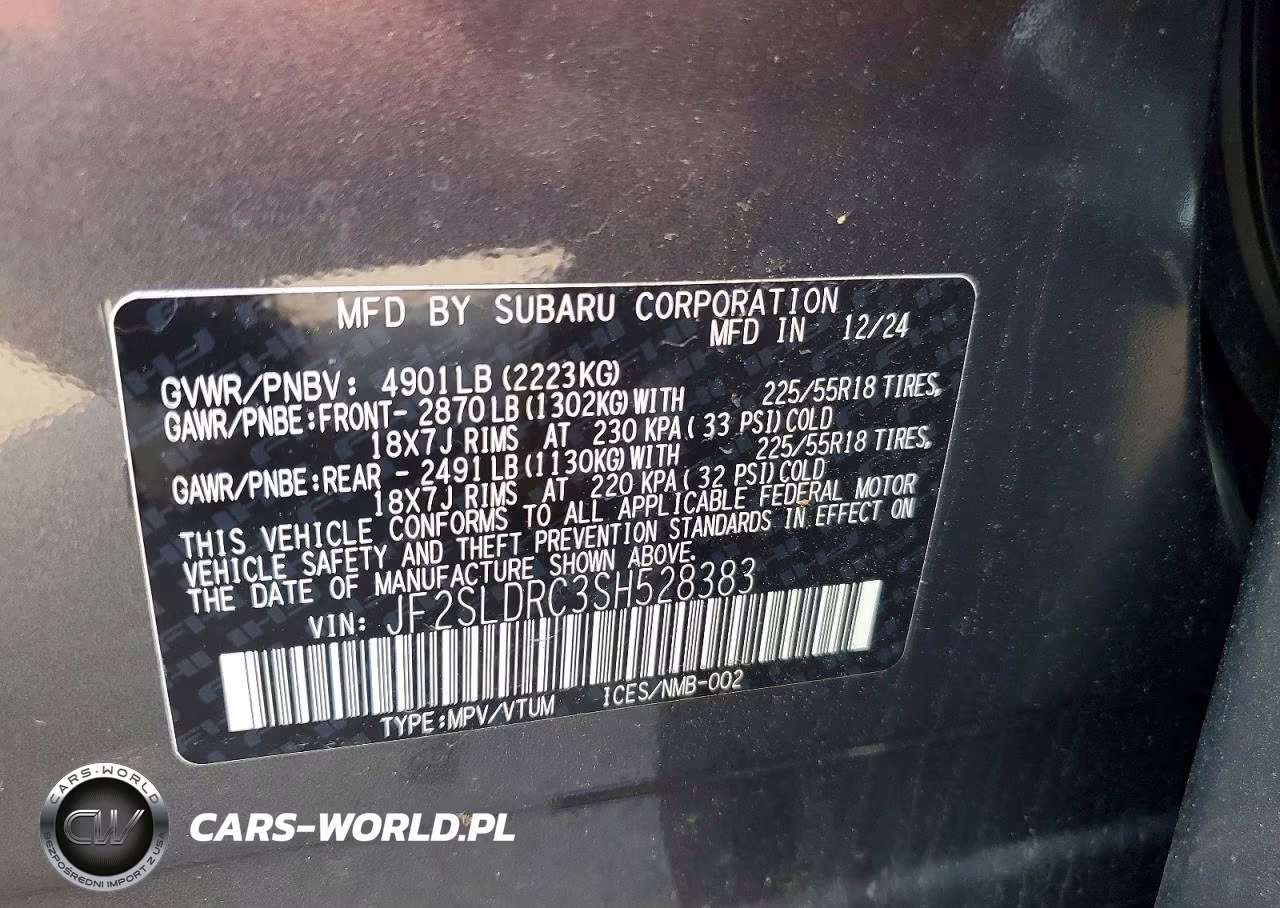 2025 Subaru Forester Limited VIN:JF2SLDRC3SH528383 - 14