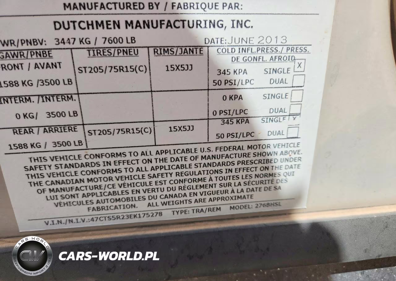 2014 Dutchmen Other VIN:47CTS5R23EK175278 - 10