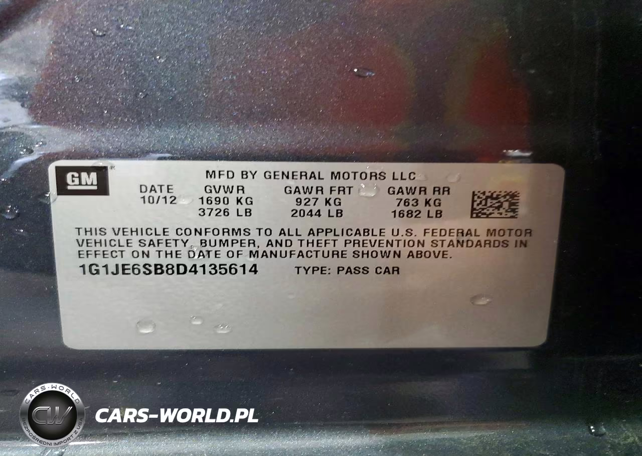 2013 Chevrolet Sonic Ltz VIN:1G1JE6SB8D4135614 - 14
