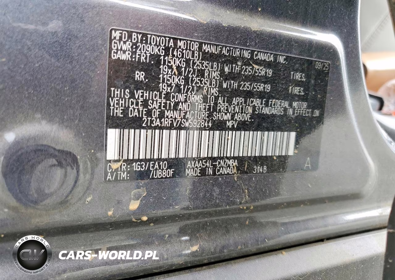 2025 Toyota Rav4 Xle Premium VIN:2T3A1RFV7SW592844 - 13