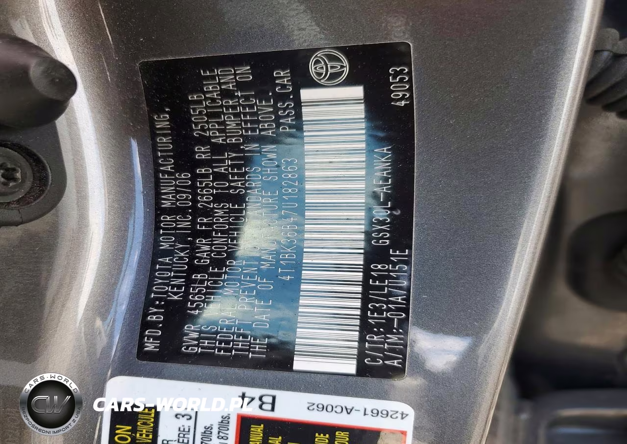 2007 Toyota Avalon Touring VIN:4T1BK36B47U182863 - 12
