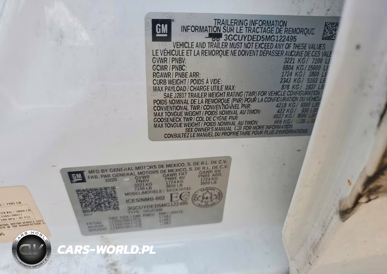 2021 Chevrolet Silverado K1500 Lt VIN:3GCUYDED5MG122495 - 12