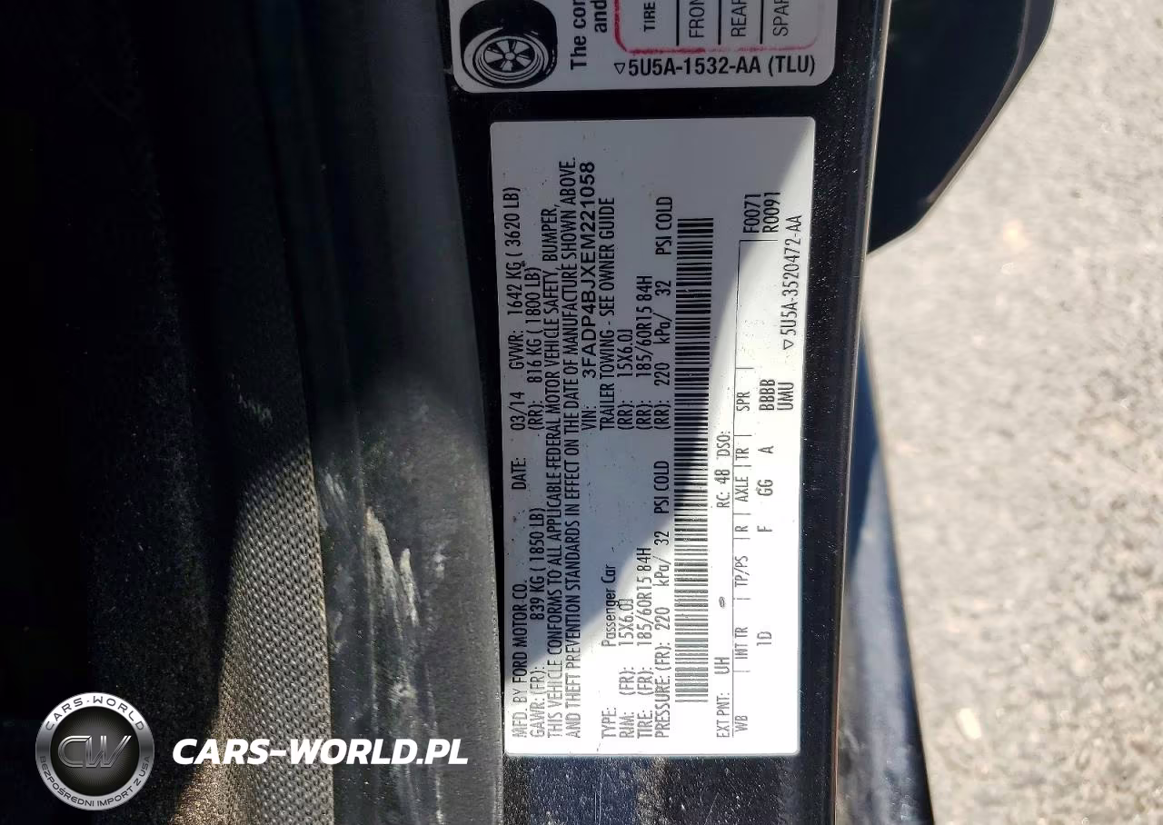 2014 Ford Fiesta Se VIN:3FADP4BJXEM221058 - 12
