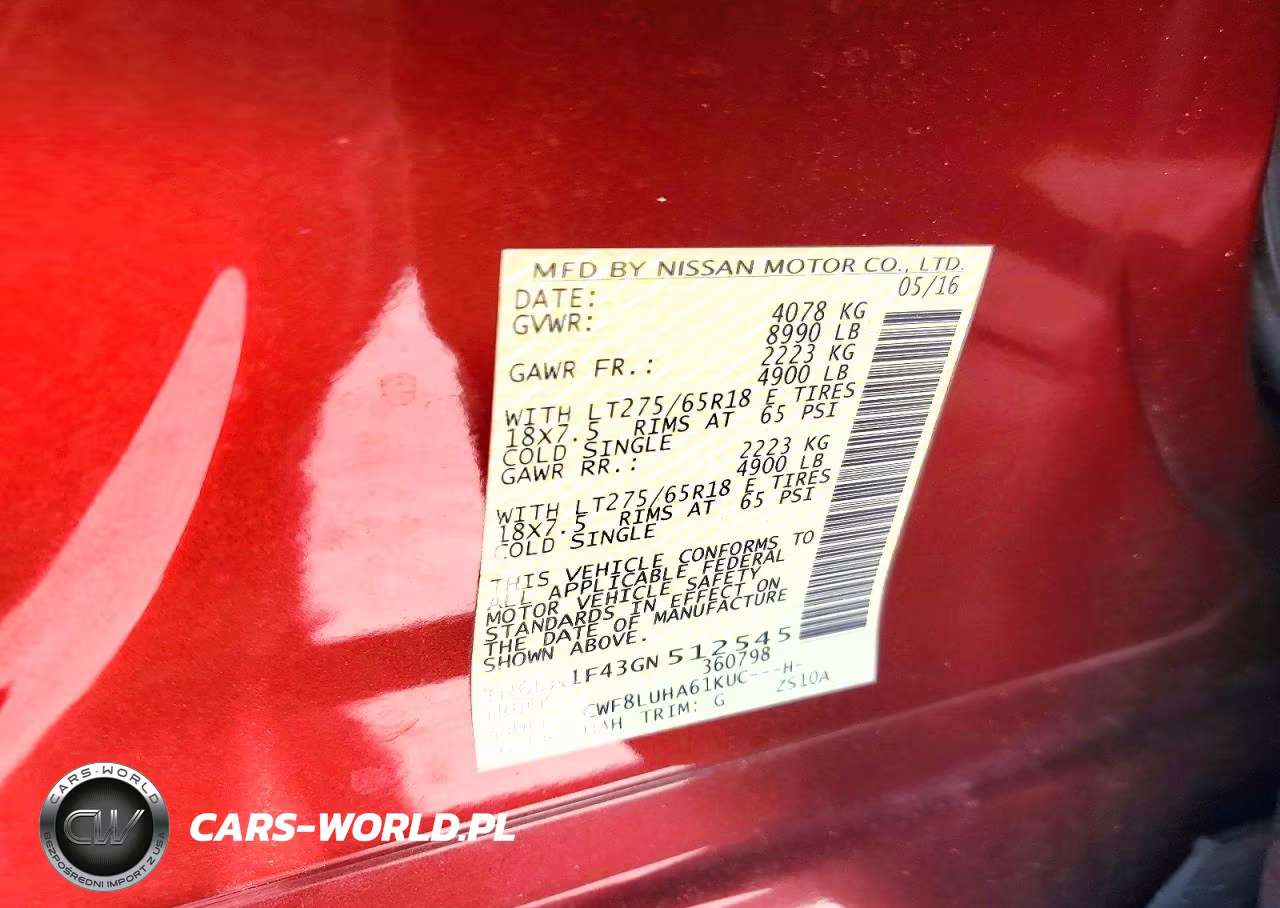 2016 Nissan Titan Xd Pro-4X VIN:1N6BA1F43GN512545 - 13