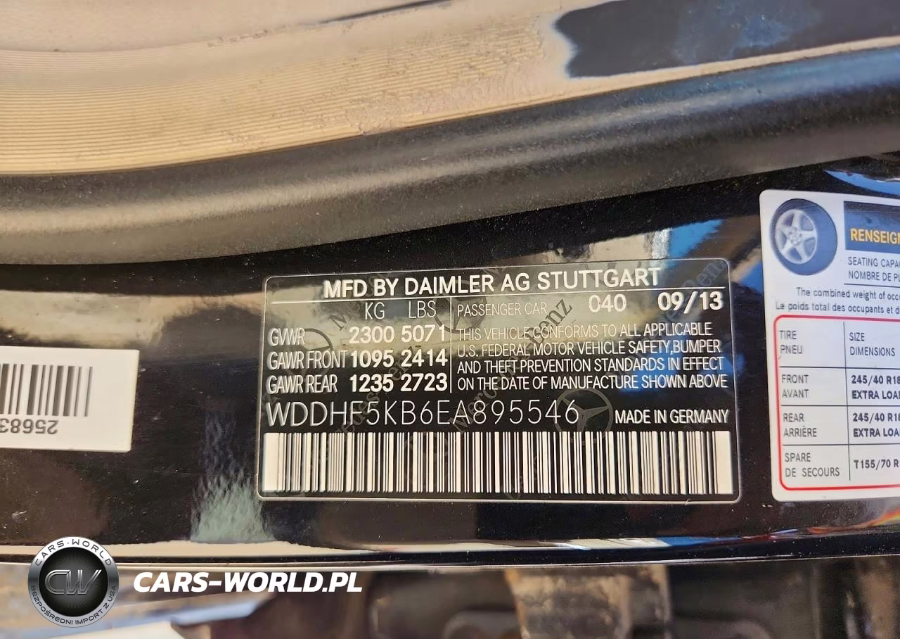 2014 Mercedes-Benz E 350 VIN:WDDHF5KB6EA895546 - 12