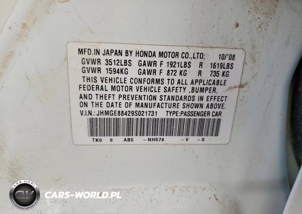 2009 Honda Fit Sport VIN:JHMGE88429S021731 - 13