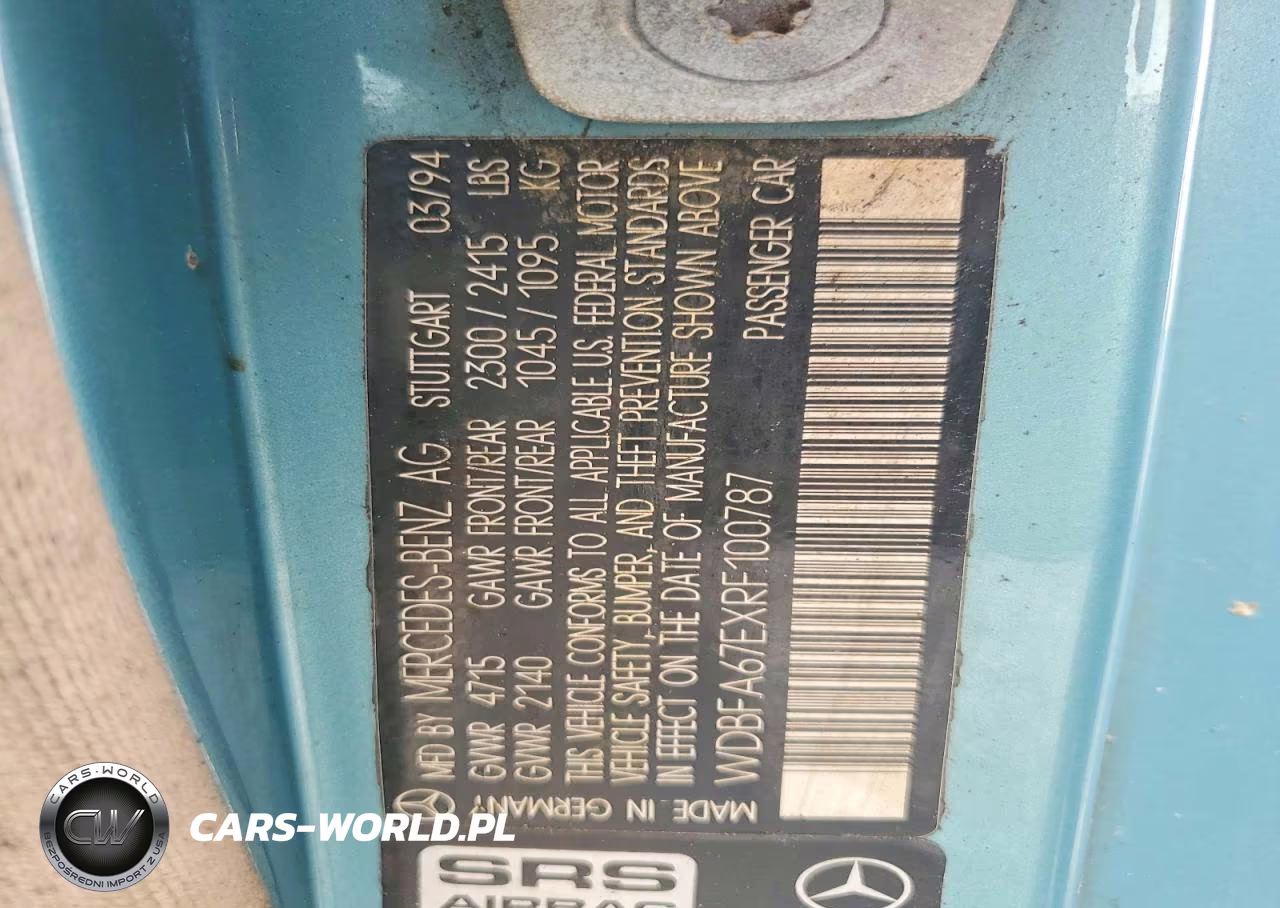 1994 Mercedes-Benz Sl 500 VIN:WDBFA67EXRF100787 - 12