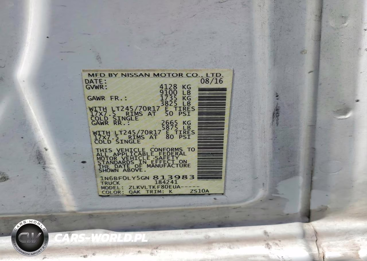 2016 Nissan Nv 2500 High Roof Delivery Van VIN:1N6BF0LY5GN813983 - 13