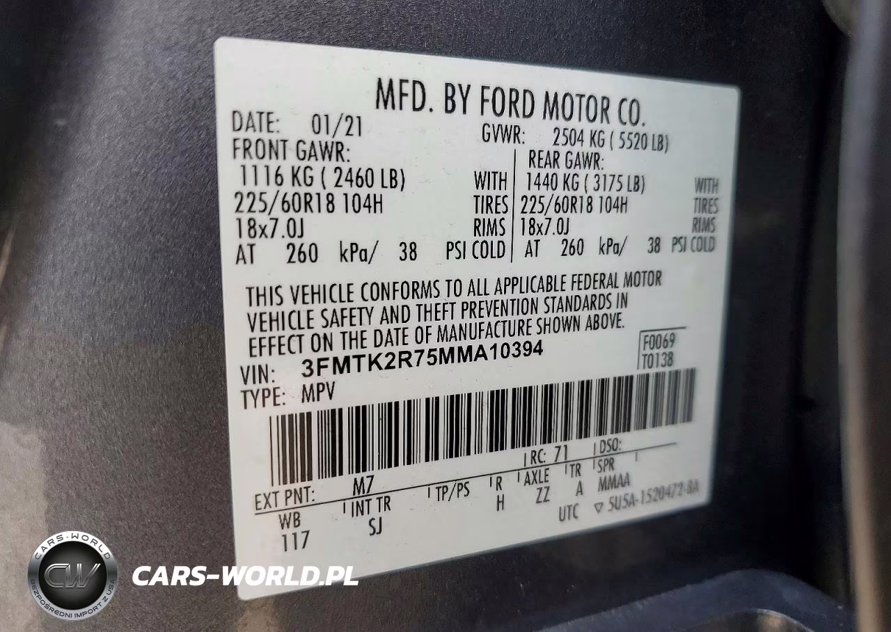 2021 Ford Mustang Mach-E California Route 1 VIN:3FMTK2R75MMA10394 - 14