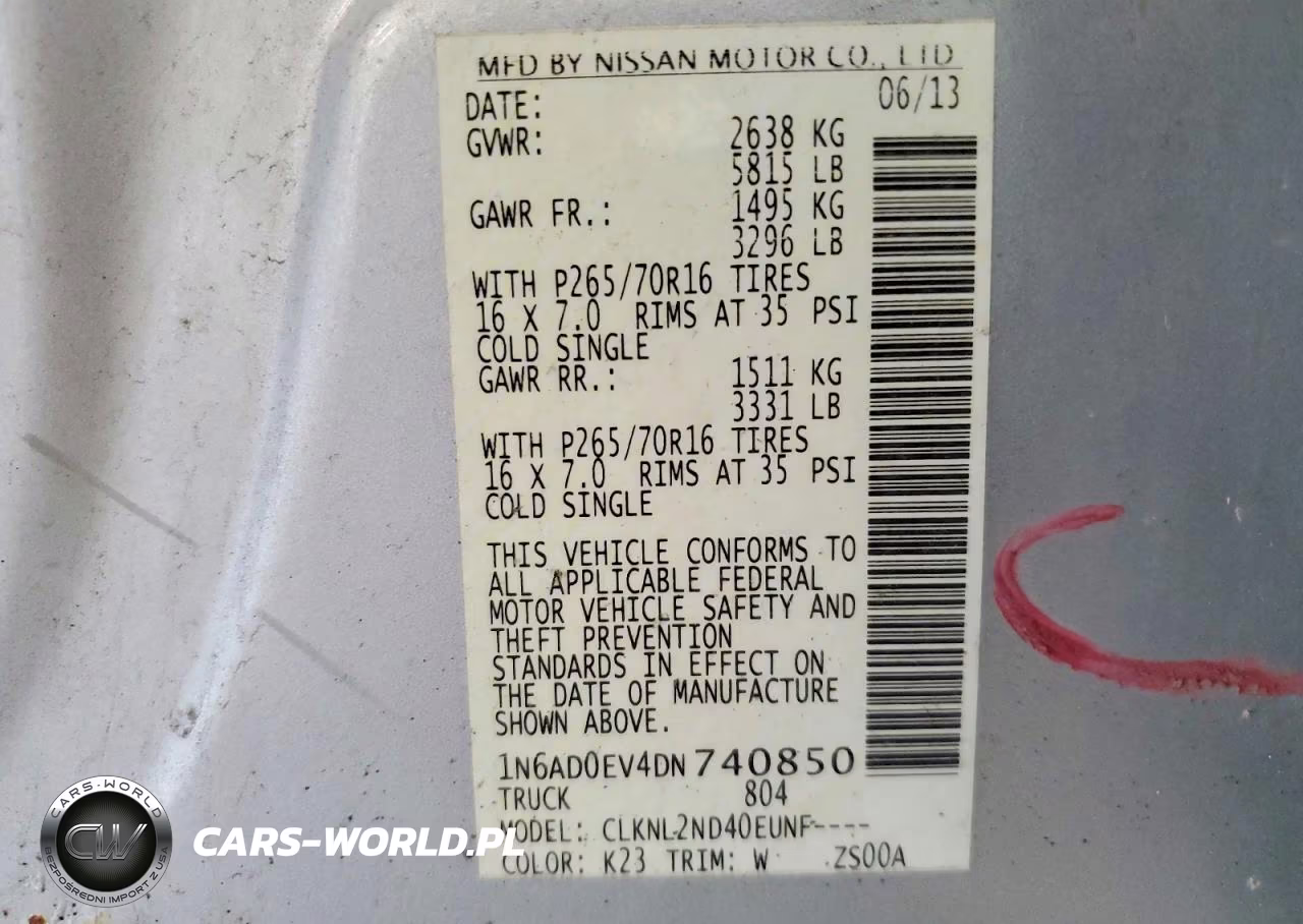 2013 Nissan Frontier S VIN:1N6AD0EV4DN740850 - 12