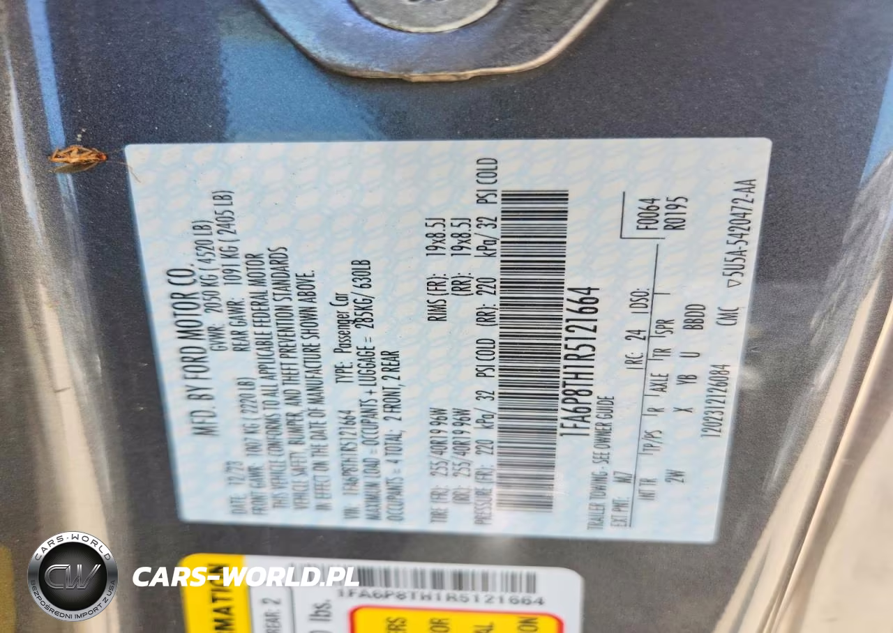 2024 Ford Mustang VIN:1FA6P8TH1R5121664 - 13