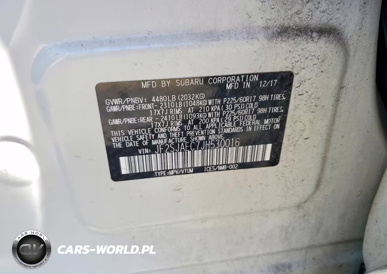 2018 Subaru Forester 2.5I Premium VIN:JF2SJAEC7JH530016 - 13