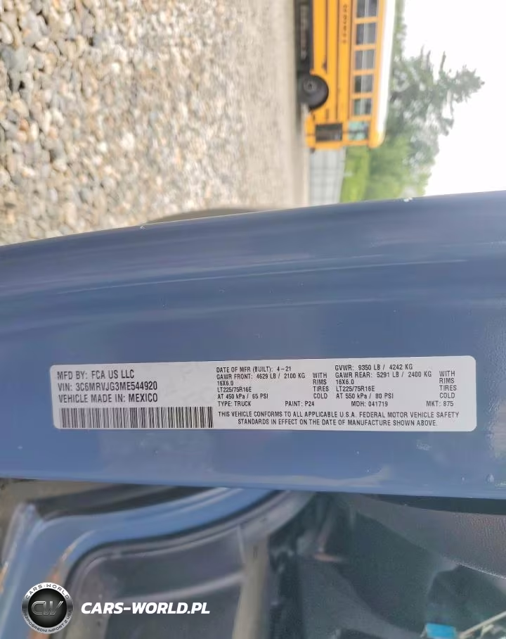 2021 Ram Promaster 3500 Delivery Van VIN:3C6MRVJG3ME544920 - 14