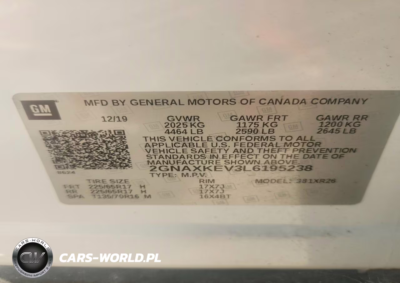 2020 Chevrolet Equinox Lt VIN:2GNAXKEV3L6195238 - 13