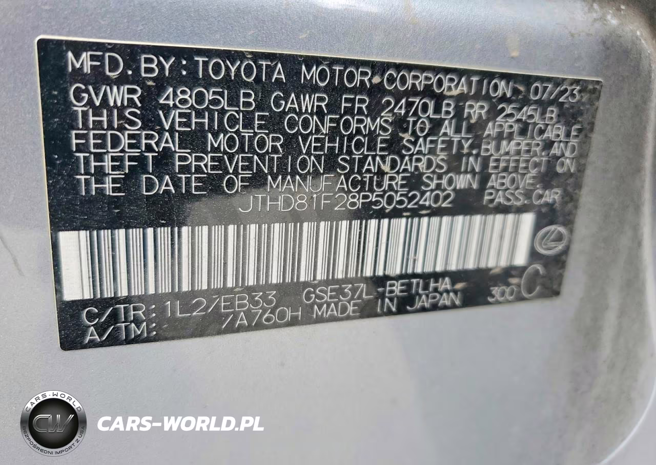 2023 Lexus Is 300 VIN:JTHD81F28P5052402 - 13