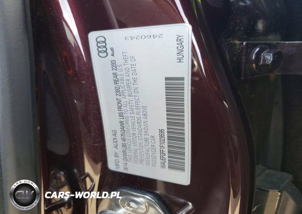 2015 Audi A3 Premium Plus VIN:WAUEFGFF1F1029595 - 12