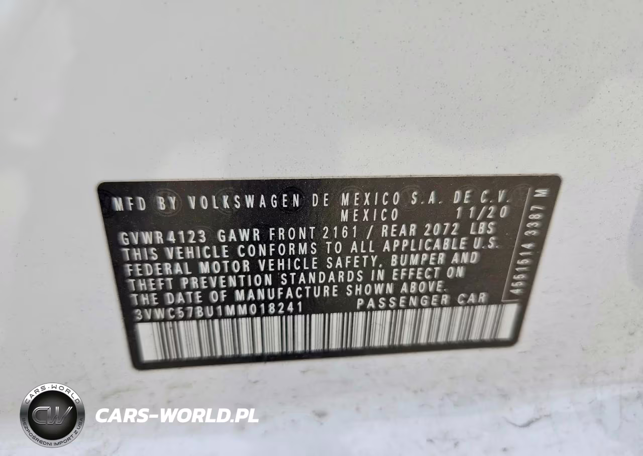 2021 Volkswagen Jetta S VIN:3VWC57BU1MM018241 - 12