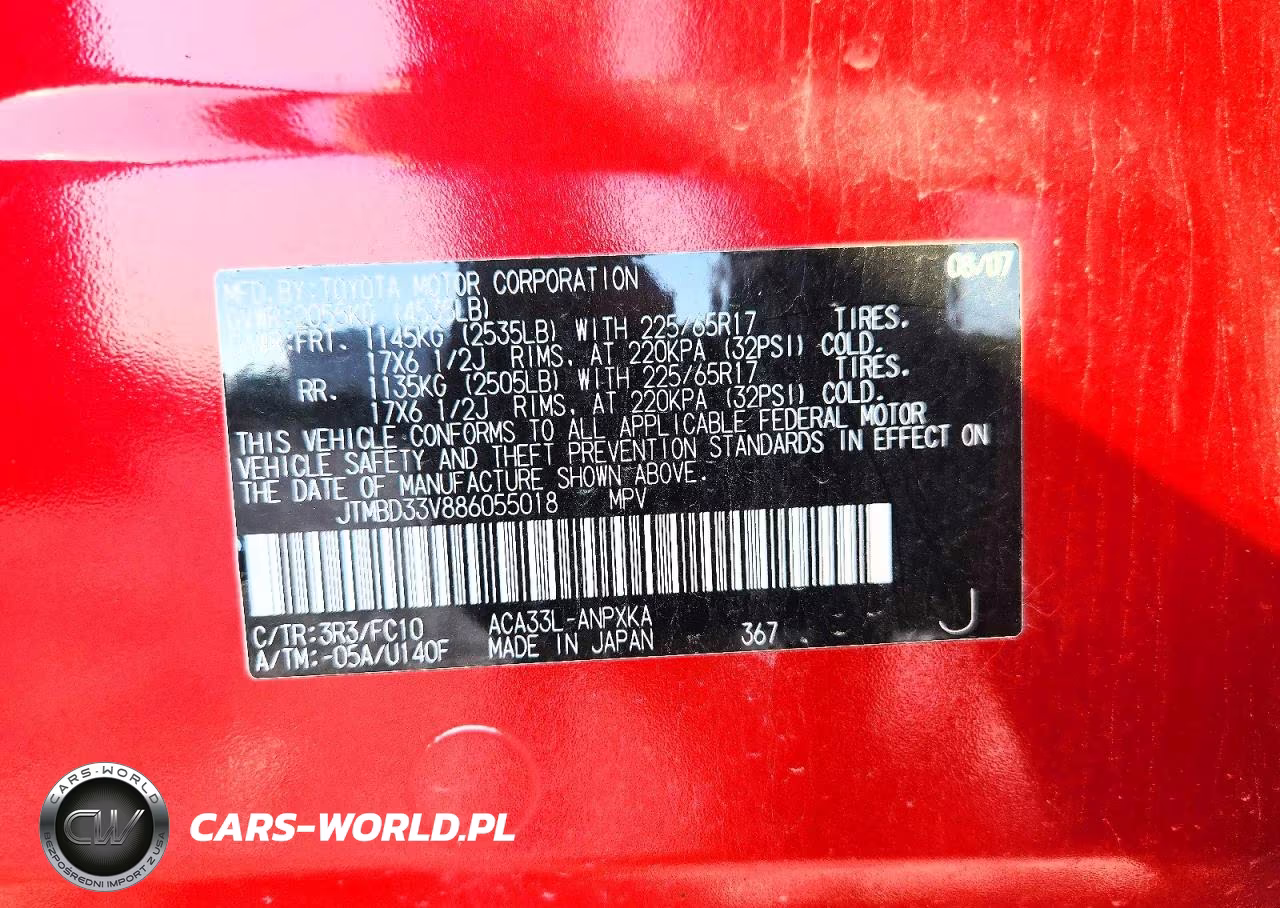 2008 Toyota Rav4 Base VIN:JTMBD33V886055018 - 13