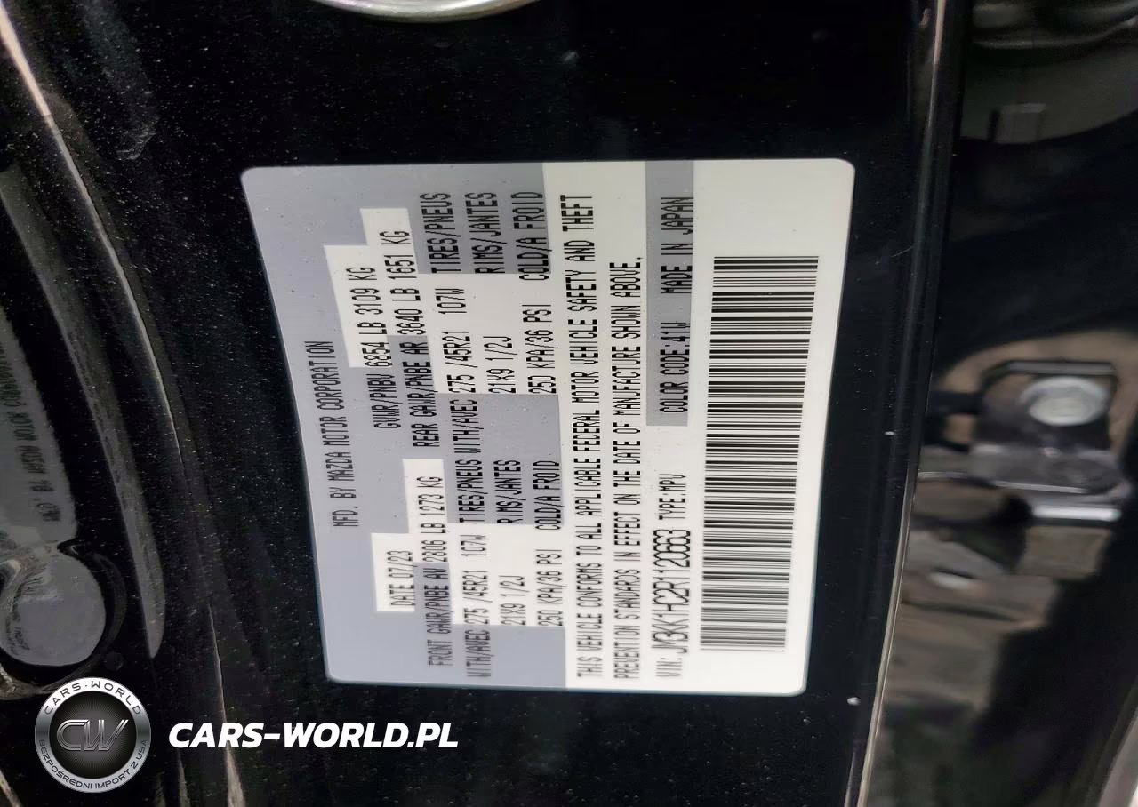 2024 Mazda Cx-90 VIN:JM3KK1HC2R1120663 - 13