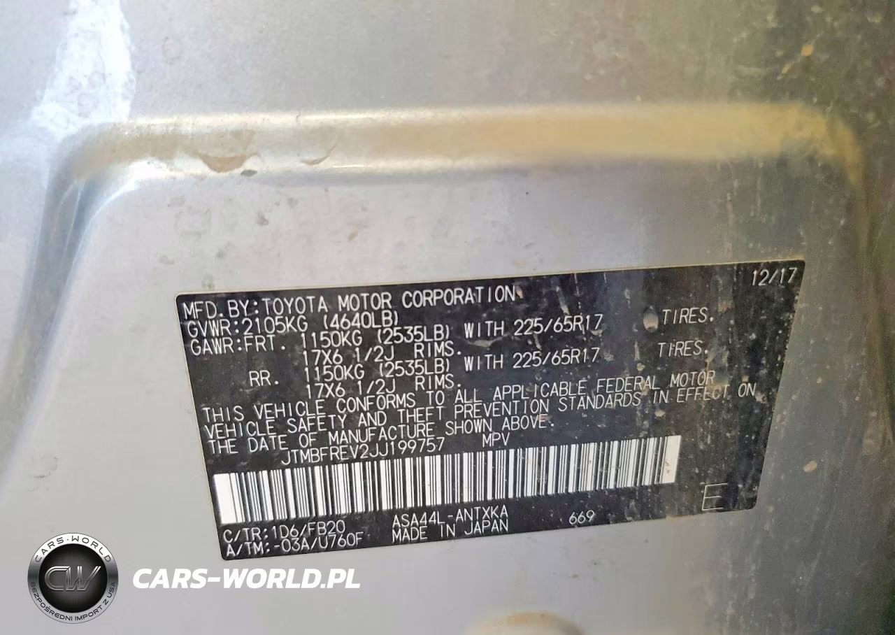 2018 Toyota Rav4 Le VIN:JTMBFREV2JJ199757 - 13