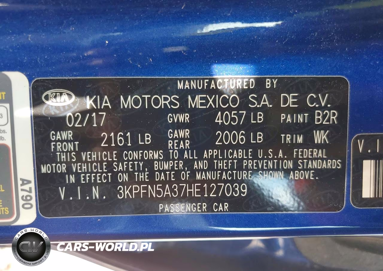2017 Kia Forte5 Sx VIN:3KPFN5A37HE127039 - 13