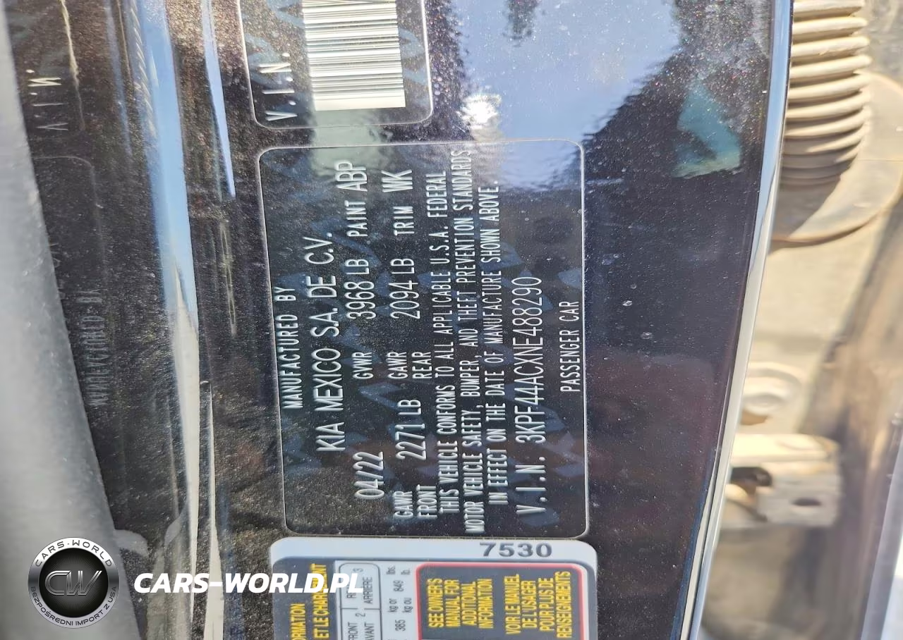 2022 Kia Forte VIN:3KPF44ACXNE488290 - 12