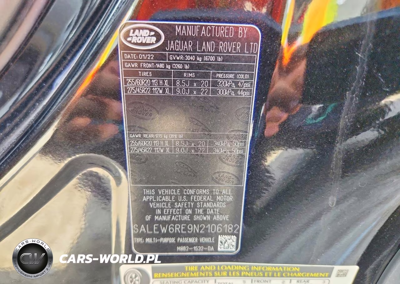 2022 Land Rover Defender 90 VIN:SALEW6RE9N2106182 - 13