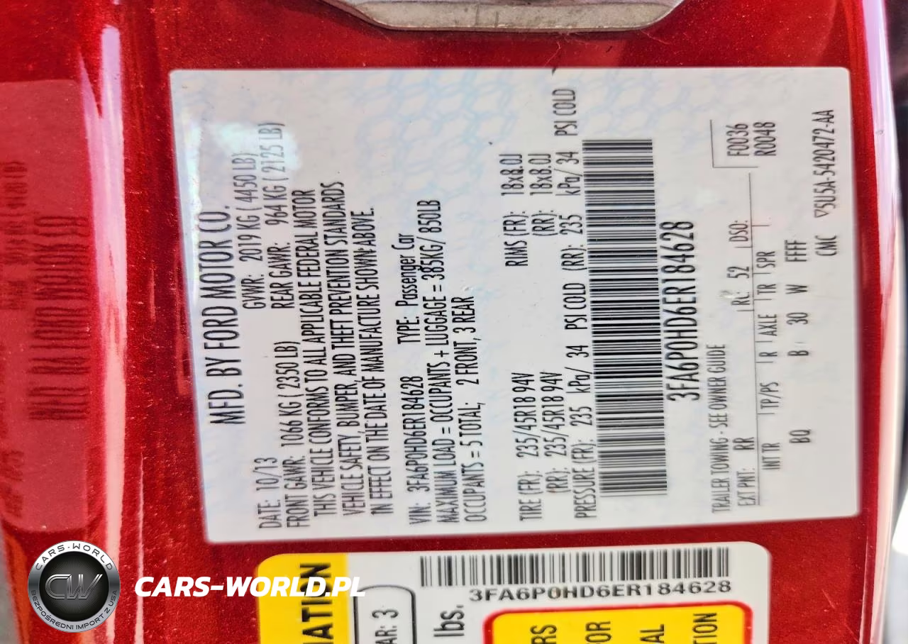 2014 Ford Fusion S Fwd VIN:3FA6P0HD6ER184628 - 12