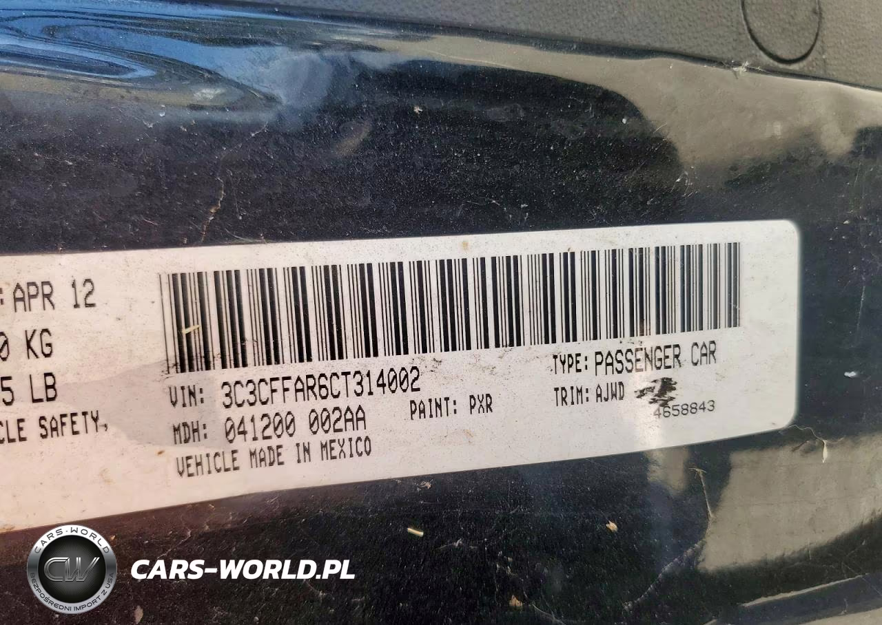 2012 Fiat 500 Pop VIN:3C3CFFAR6CT314002 - 12
