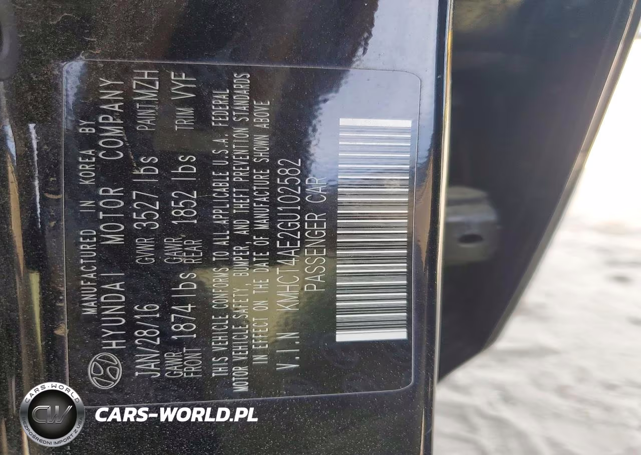 2016 Hyundai Accent Se VIN:KMHCT4AE2GU102582 - 13