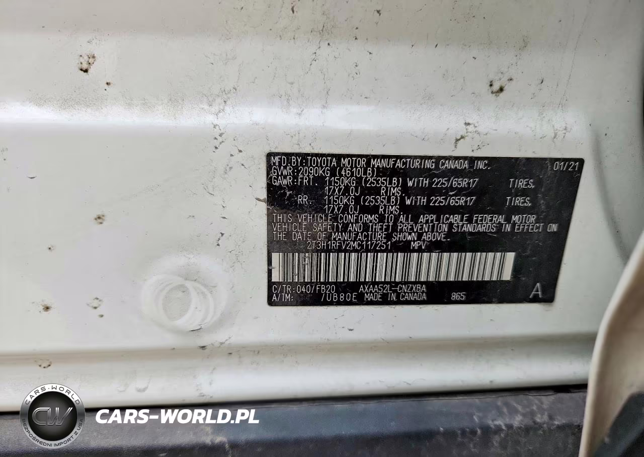 2021 Toyota Rav4 Le VIN:2T3H1RFV2MC117251 - 13