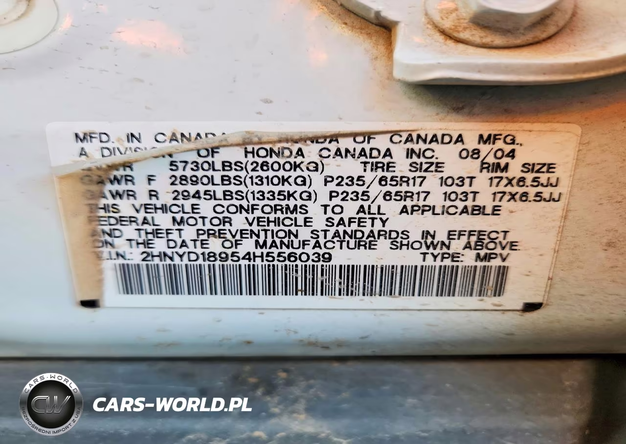 2004 Acura Mdx Touring VIN:2HNYD18954H556039 - 12
