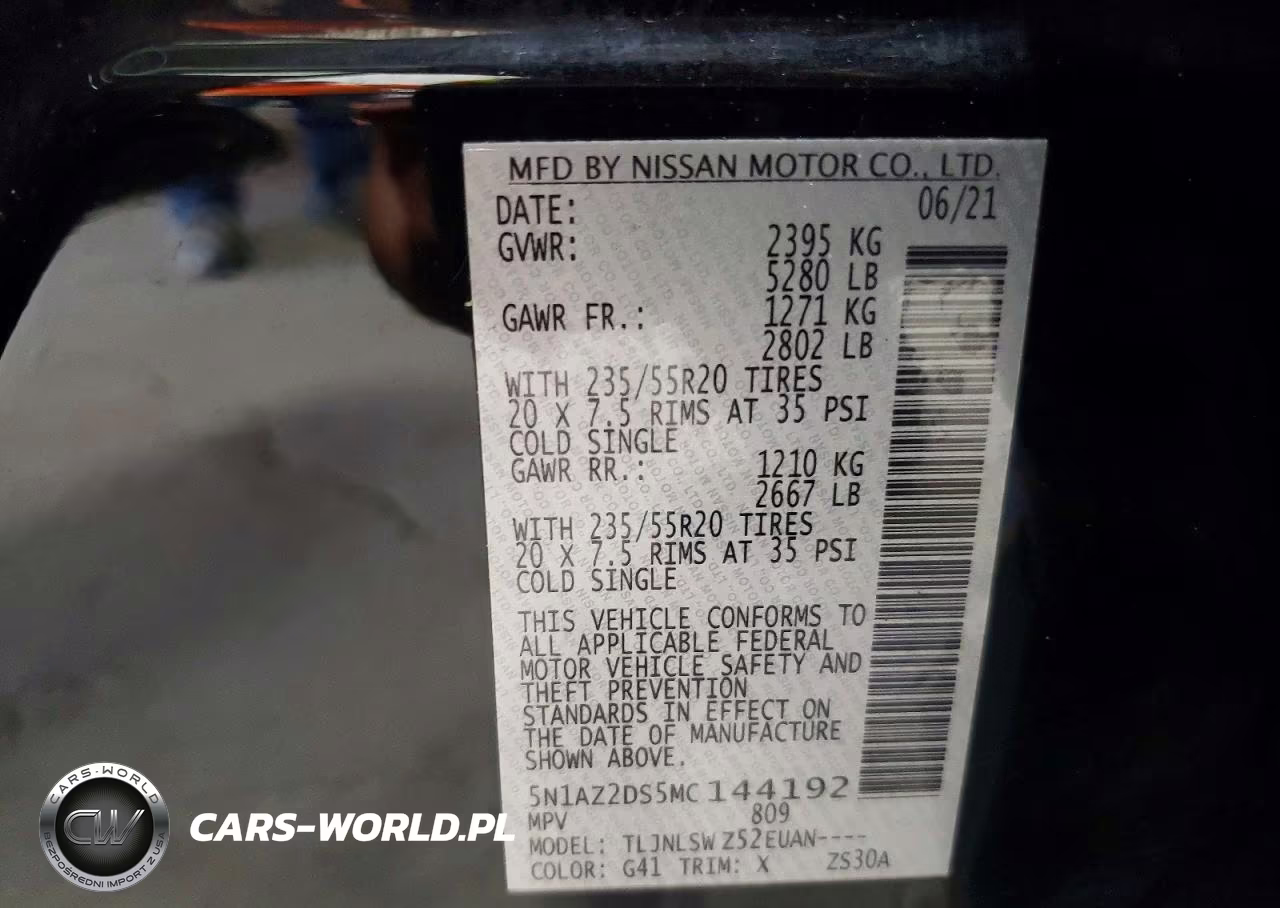 2021 Nissan Murano Platinum VIN:5N1AZ2DS5MC144192 - 13