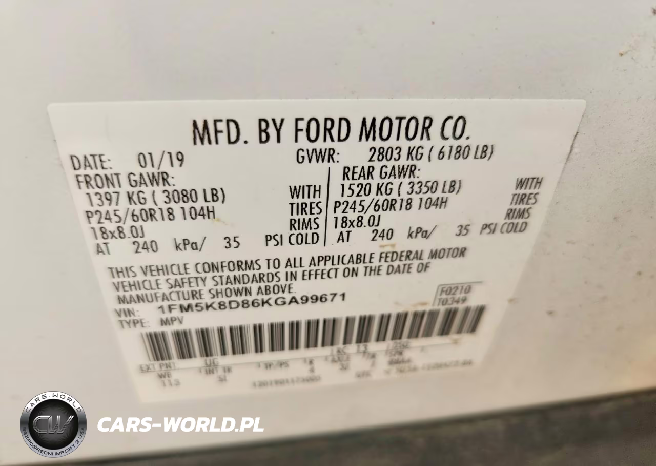 2019 Ford Explorer Xlt VIN:1FM5K8D86KGA99671 - 13