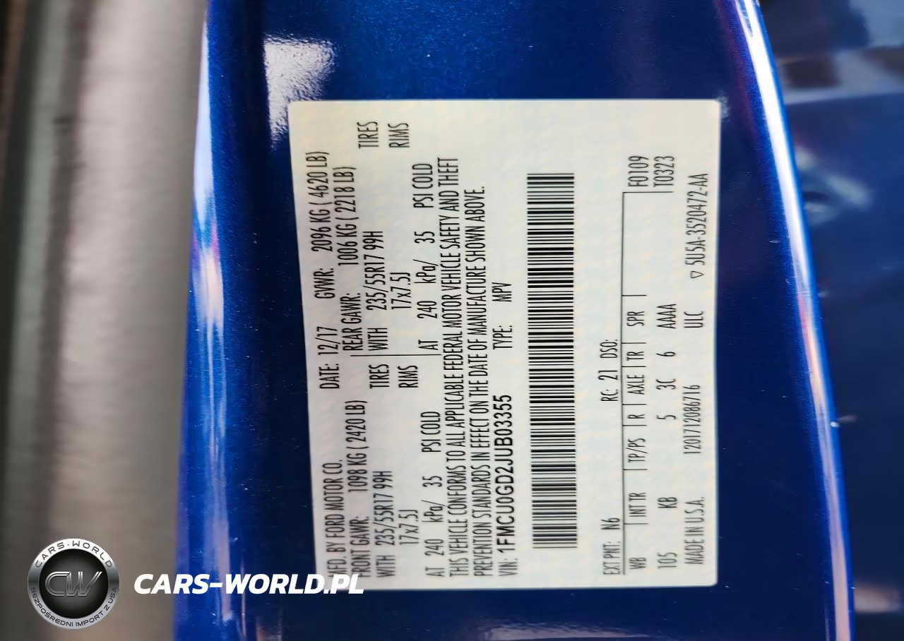 2018 Ford Escape Se VIN:1FMCU0GD2JUB03355 - 13