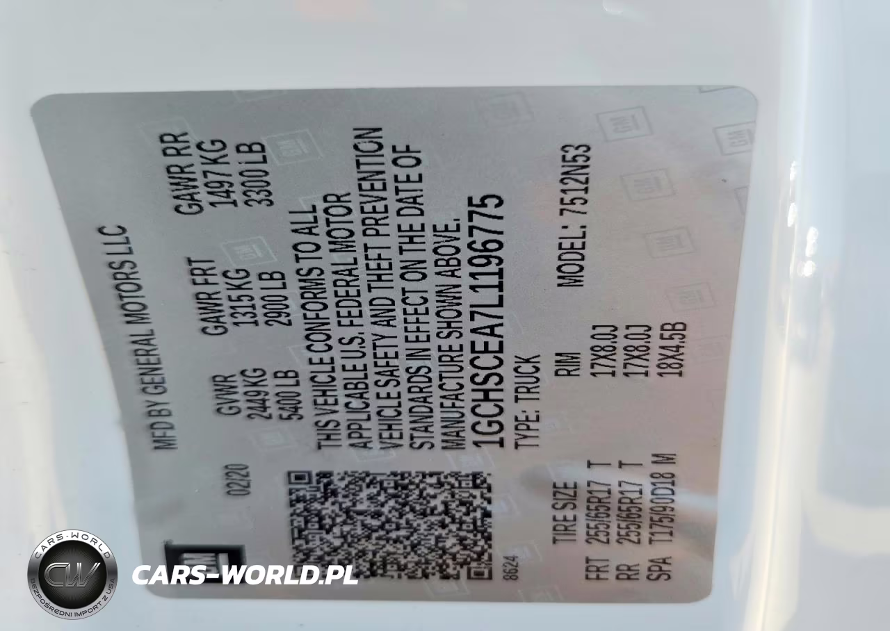 2020 Chevrolet Colorado Lt VIN:1GCHSCEA7L1196775 - 12