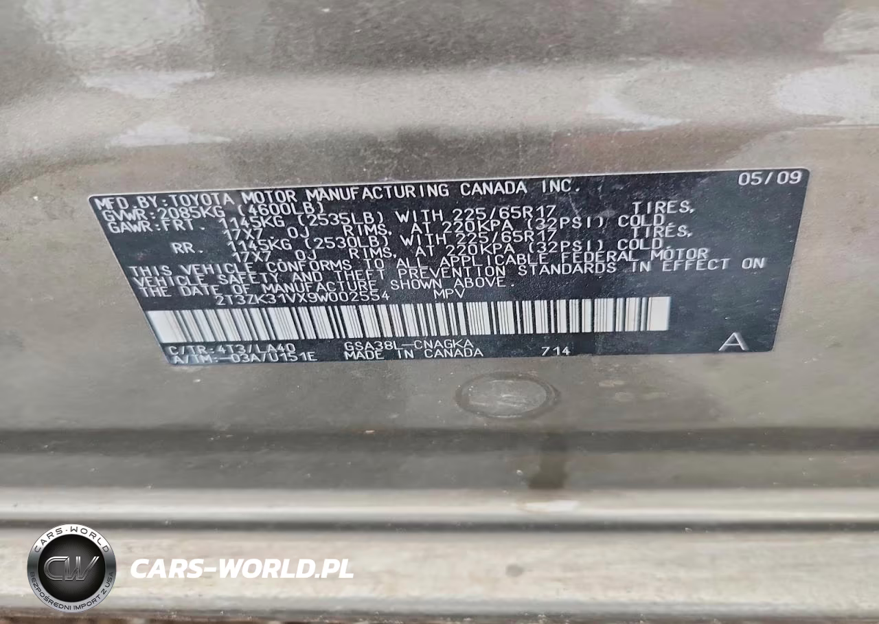 2009 Toyota Rav4 Limited VIN:2T3ZK31VX9W002554 - 13