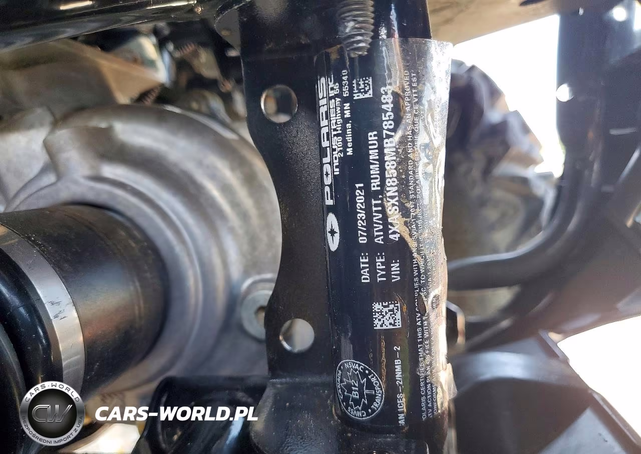 2021 Polaris Sportsman 850 High Lifter Edition VIN:4XASXN858MB785483 - 10