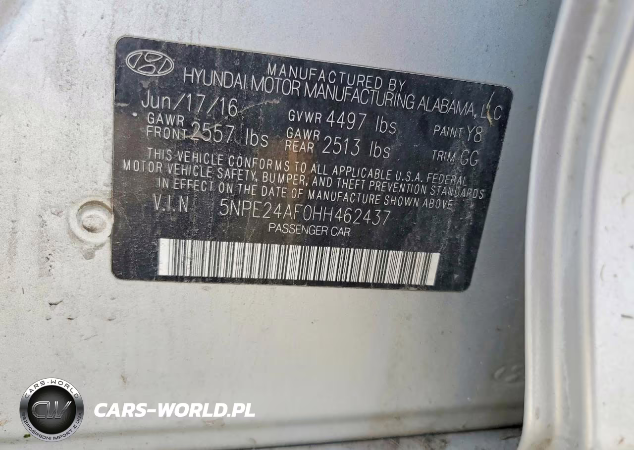 2017 Hyundai Sonata Se VIN:5NPE24AF0HH462437 - 12