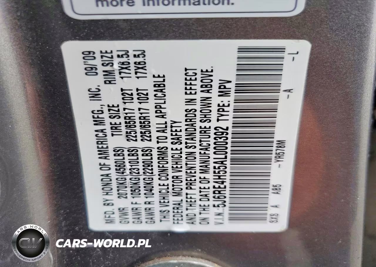 2010 Honda Cr-V Ex VIN:5J6RE4H55AL000392 - 13