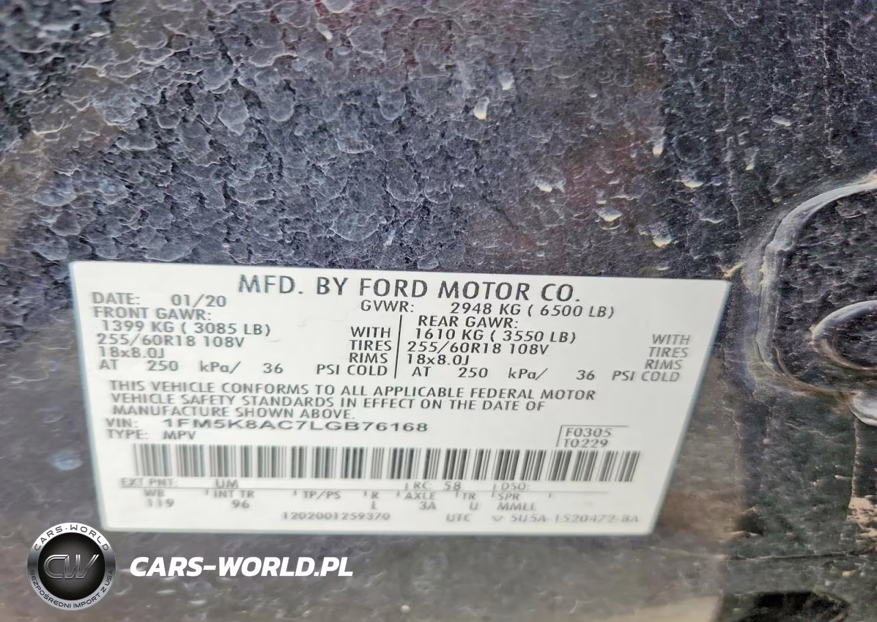 2020 Ford Explorer Police Interceptor VIN:1FM5K8AC7LGB76168 - 14
